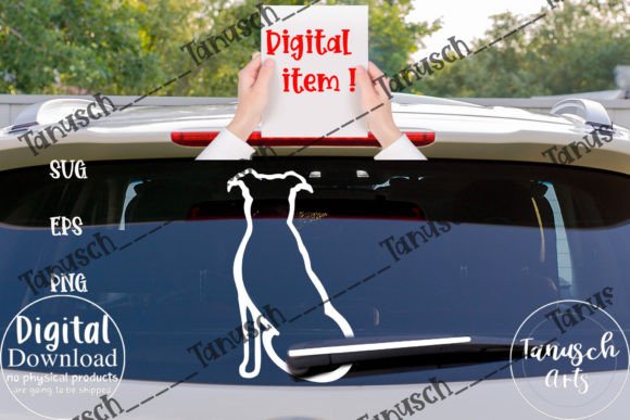 English Stafford Terrier SVG Car Window