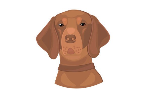 Hungarian Vizsla Dog, Portrait - Realistic