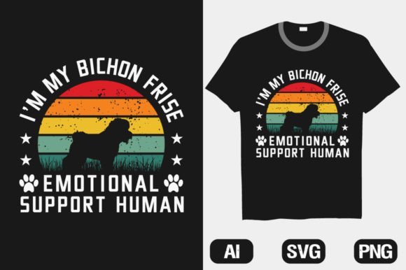 I'm My Bichon Dog Trendy Vector T-shirt