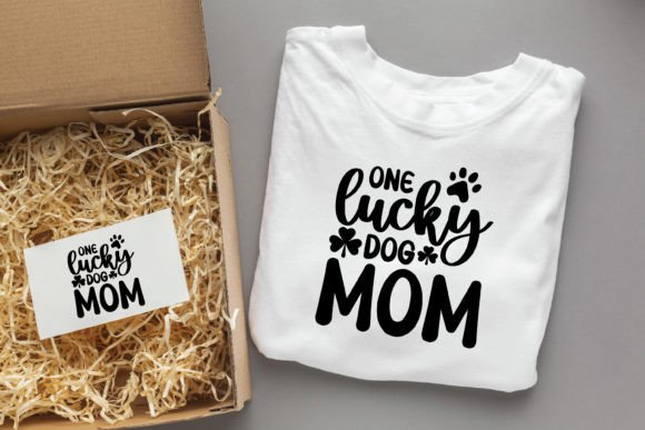 One Lucky Dog Momst Patricks Day Svg De