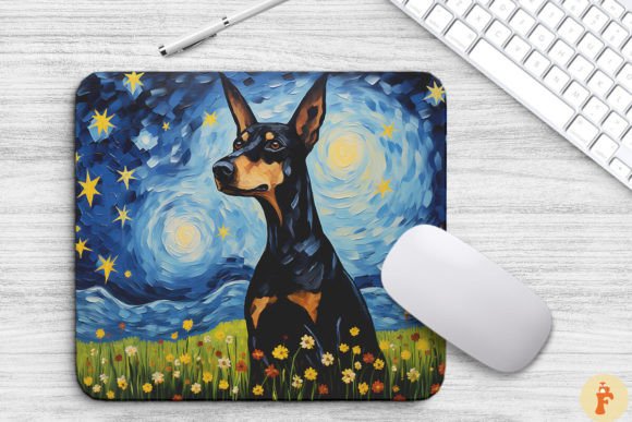 Starry Night Doberman Dog Mouse Pad Review