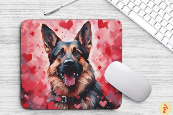Sweet German Shepherd Dog in Valentine: A Designer's Review