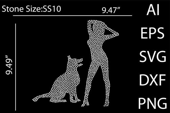 Woman and Dog Rhinestone: A Hands-On Review for Designers